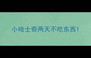 小哈士奇两天不吃东西