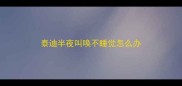 泰迪半夜叫唤不睡觉怎么办