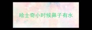 哈士奇小时候鼻子有水