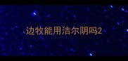 边牧能用洁尔阴吗