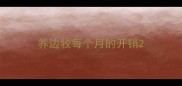 养边牧每个月的开销