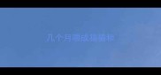 几个月喂成猫猫粮