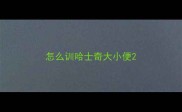 怎么训哈士奇大小便