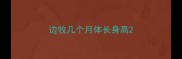 边牧几个月体长身高