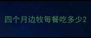 四个月边牧每餐吃多少