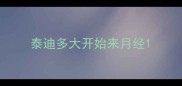 泰迪多大开始来月经