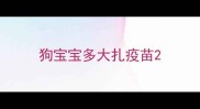 狗宝宝多大扎疫苗