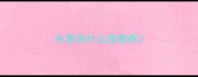 水里有什么宠物养