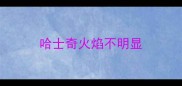 哈士奇火焰不明显