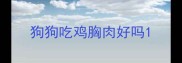 狗狗吃鸡胸肉好吗