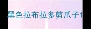 黑色拉布拉多剪爪子