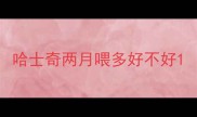 哈士奇两月喂多好不好