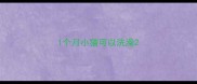 1个月小猫可以洗澡