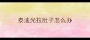 泰迪光拉肚子怎么办