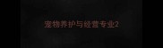 宠物养护与经营专业