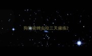 狗狗被蜱虫咬三天瘫痪