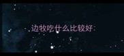 边牧吃什么比较好