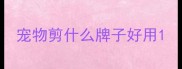 宠物剪什么牌子好用