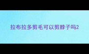 拉布拉多剪毛可以剪脖子吗
