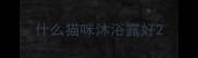什么猫咪沐浴露好