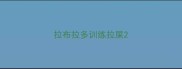 拉布拉多训练拉屎