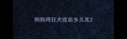 狗狗得狂犬疫苗多久死