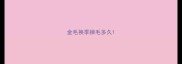金毛换季掉毛多久