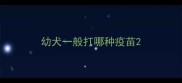 幼犬一般打哪种疫苗