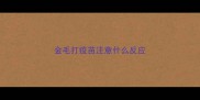 金毛打疫苗注意什么反应