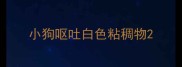 小狗呕吐白色粘稠物