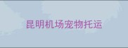 昆明机场宠物托运