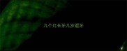 几个月长牙几岁退牙