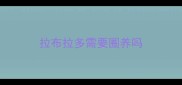 拉布拉多需要圈养吗