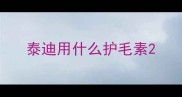 泰迪用什么护毛素