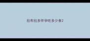 拉布拉多怀孕吃多少食