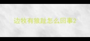 边牧有狼趾怎么回事