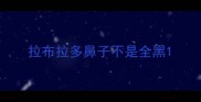 拉布拉多鼻子不是全黑