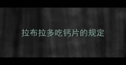 拉布拉多吃钙片的规定
