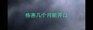 格惠几个月能开口