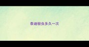 泰迪驱虫多久一次