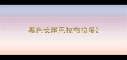 黑色长尾巴拉布拉多
