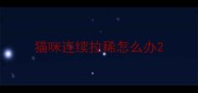 猫咪连续拉稀怎么办